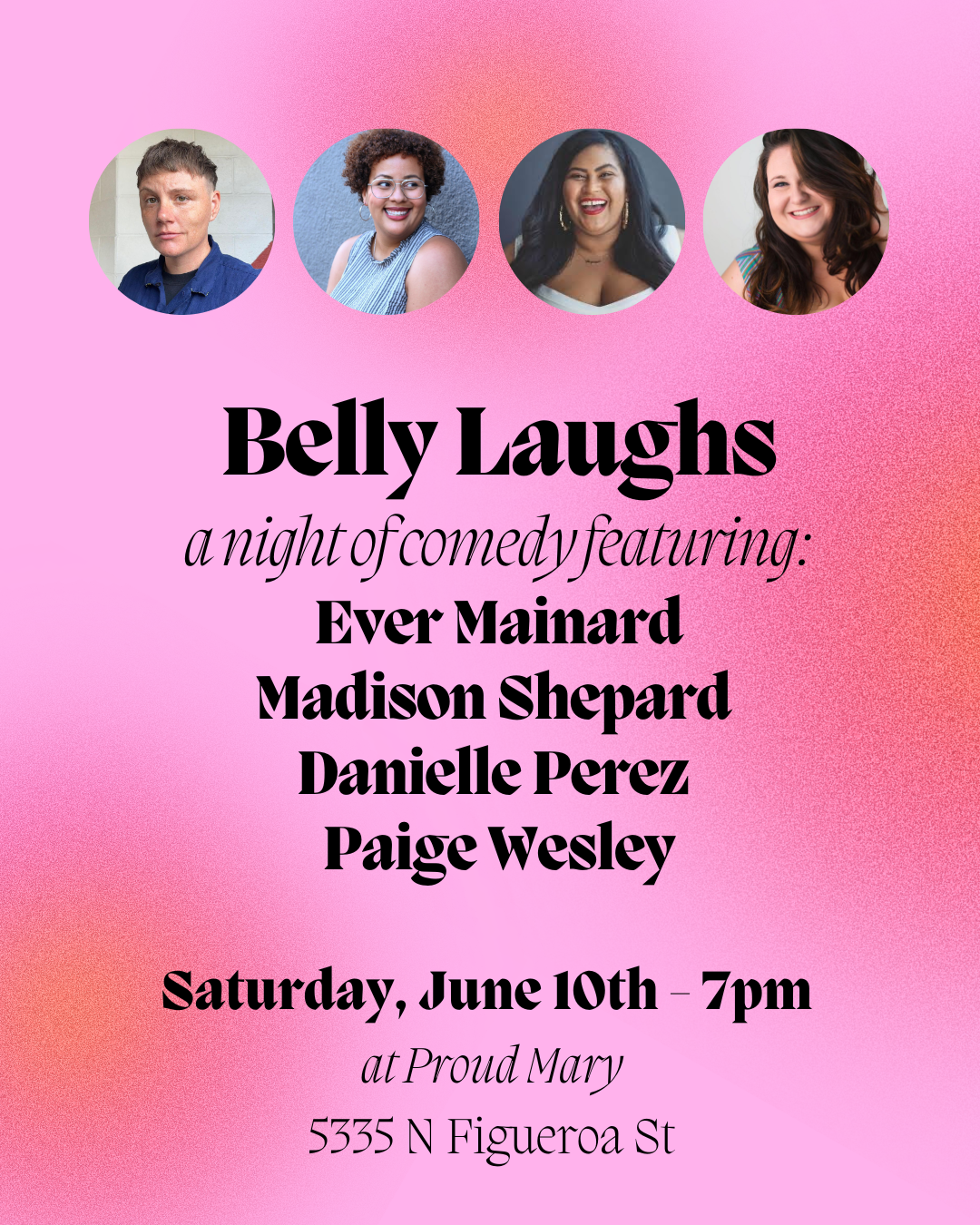 Event ticket: Belly Laughs - A Night of Comedy