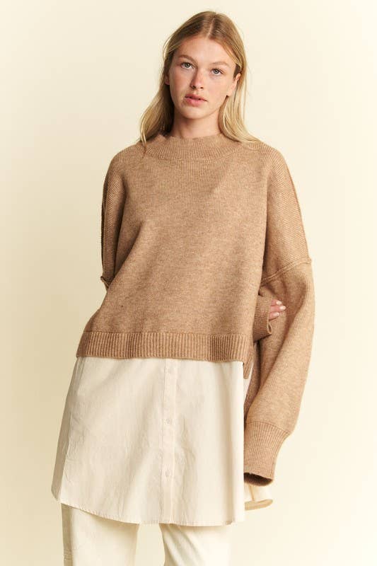 Mix Match Oatmeal Sweater