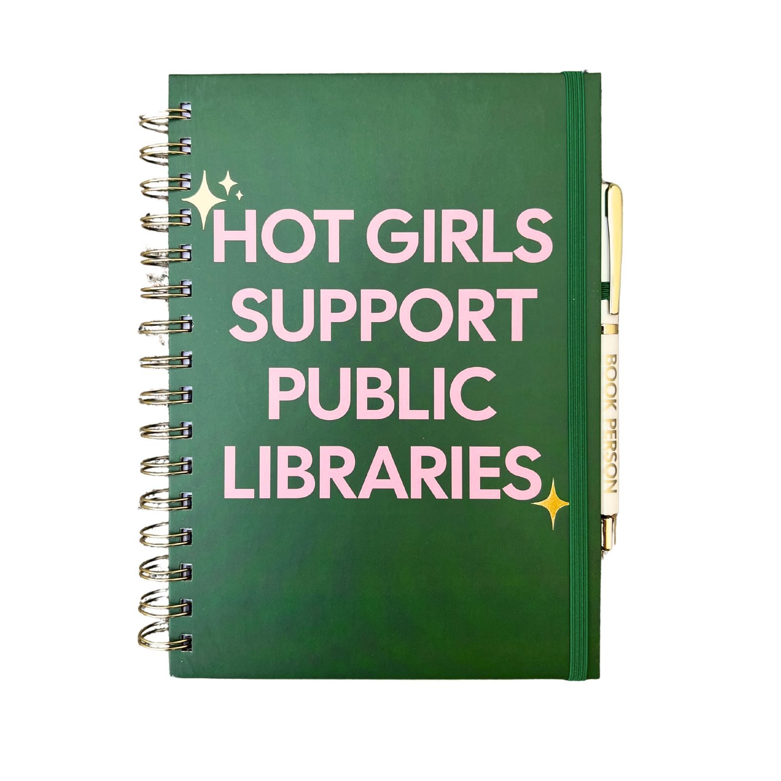 Hot Girls Support Public Libraries Journal (funny, gifts)
