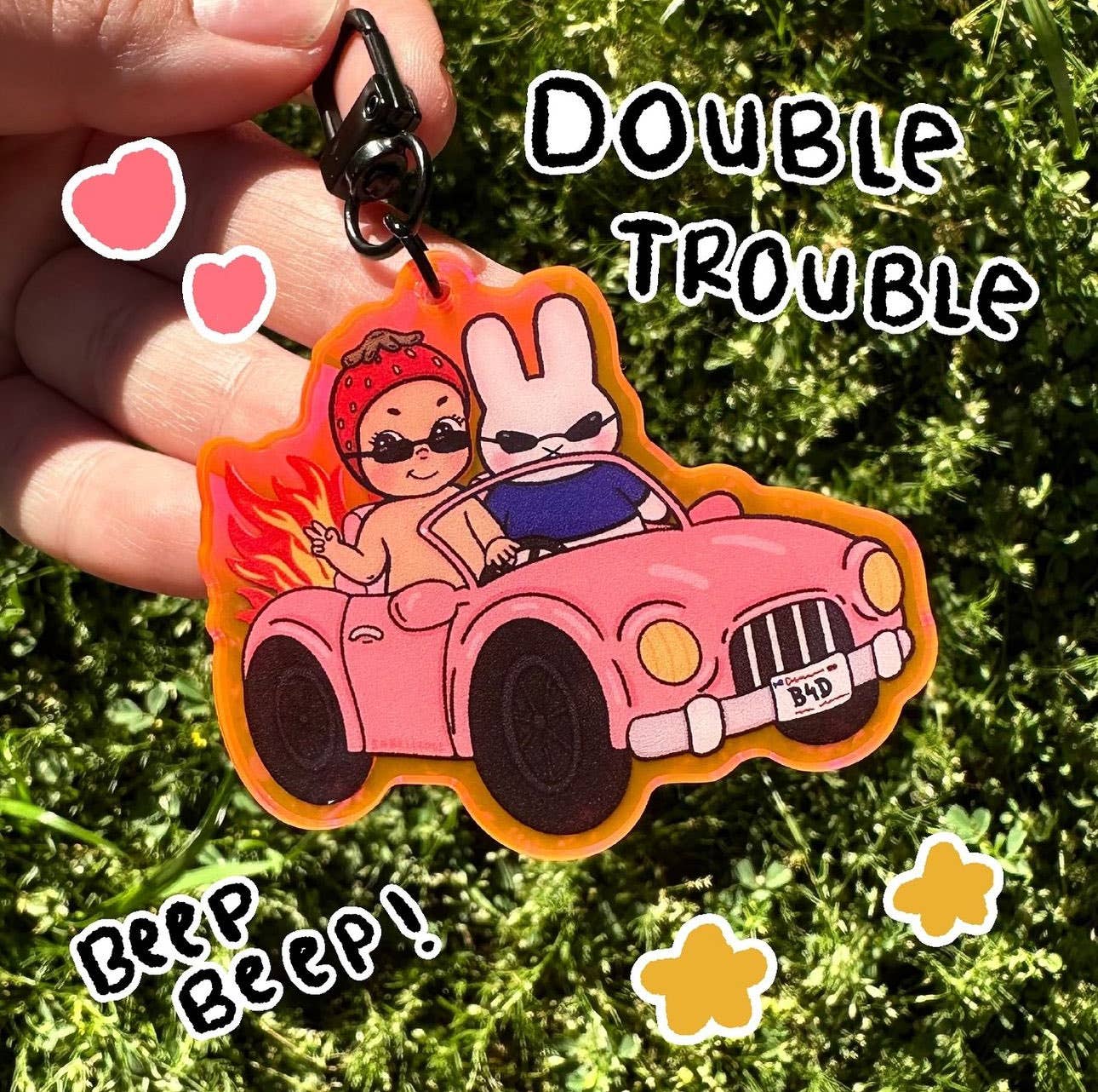 Double Trouble | Acrylic Keychain