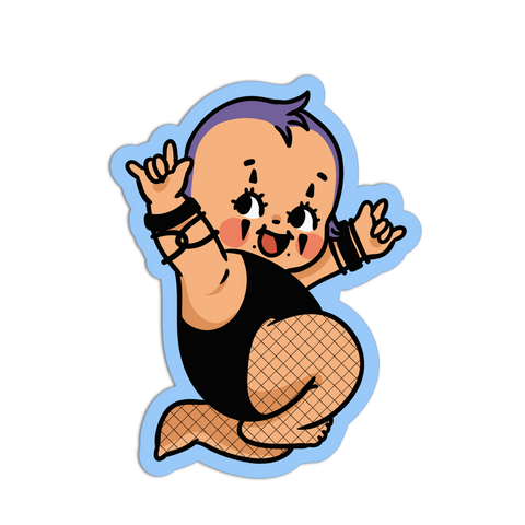 Cheeky Frog Vinyl Waterproof Sticker