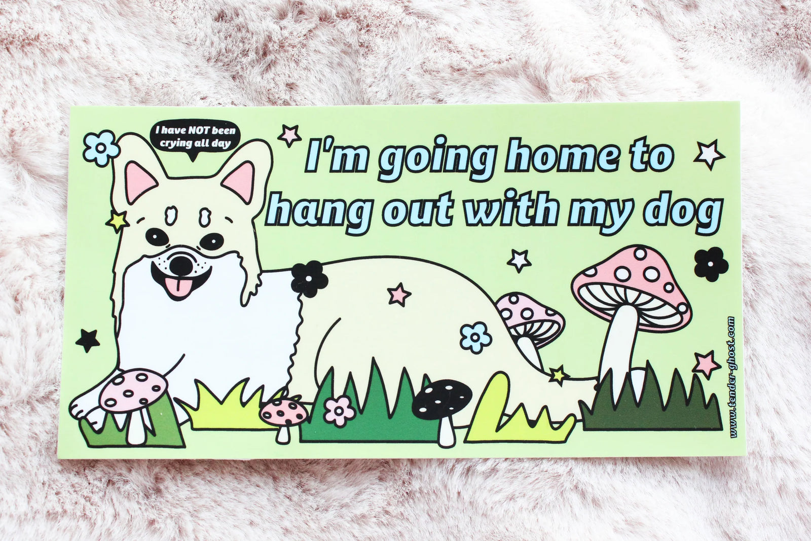 Tender Ghost Hanging Out With My Dog Bumper Sticker