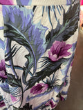Vintage Floral Rayon Skirt