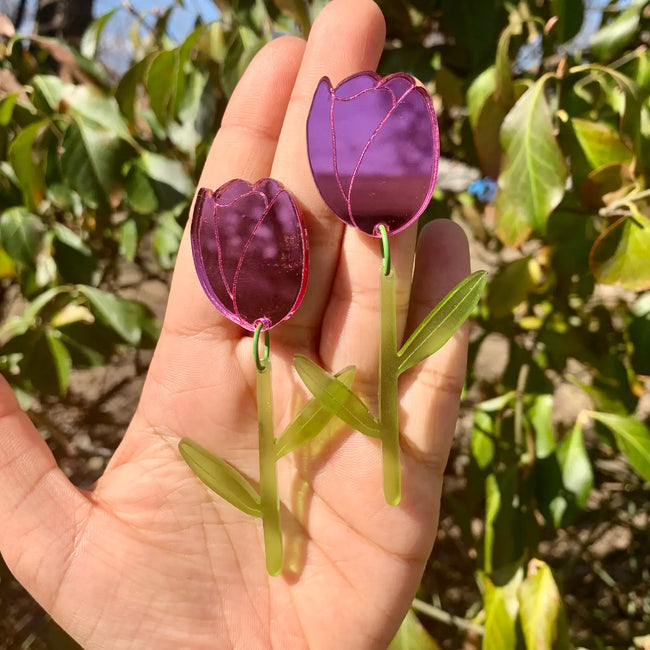 Happy Tulip Statement Earrings