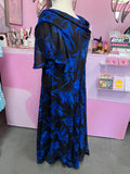 Y2K Vintage Blue Romance Dress - Fits like 28/30