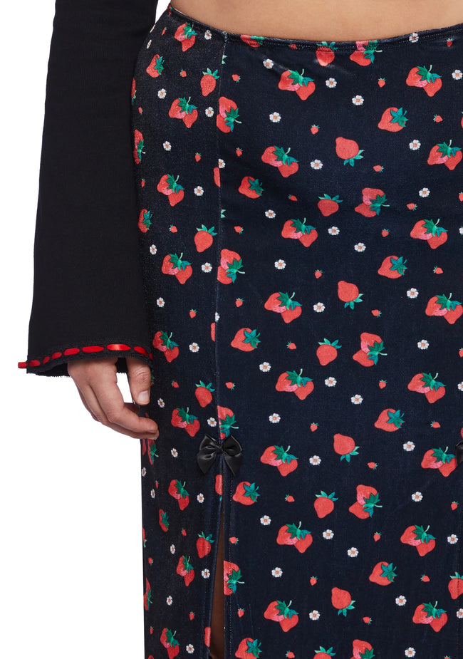 Strawberry Shortcake Maxi with Double Slit