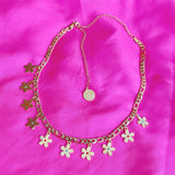 Reesabobeesa Daisy Chain Adjustable Necklace