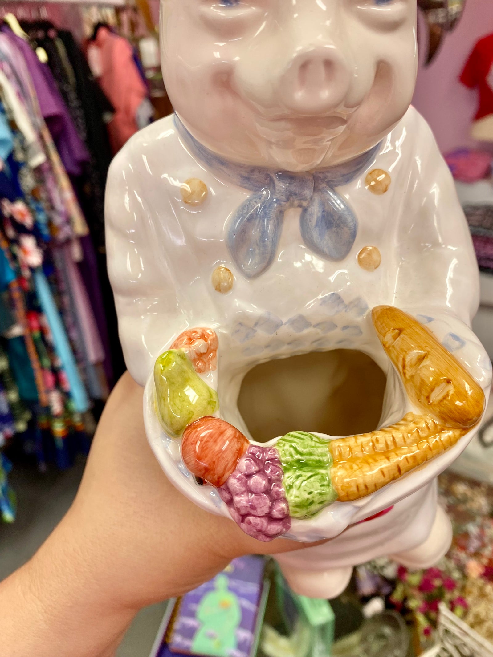 Vintage Chef Pig Vase Locals Only Proud Mary Fashion