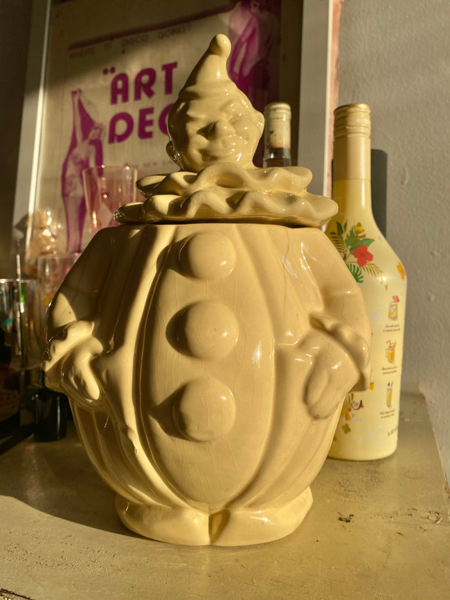 Vintage Ceramic Clown Cookie Jar - Local Pickup Only