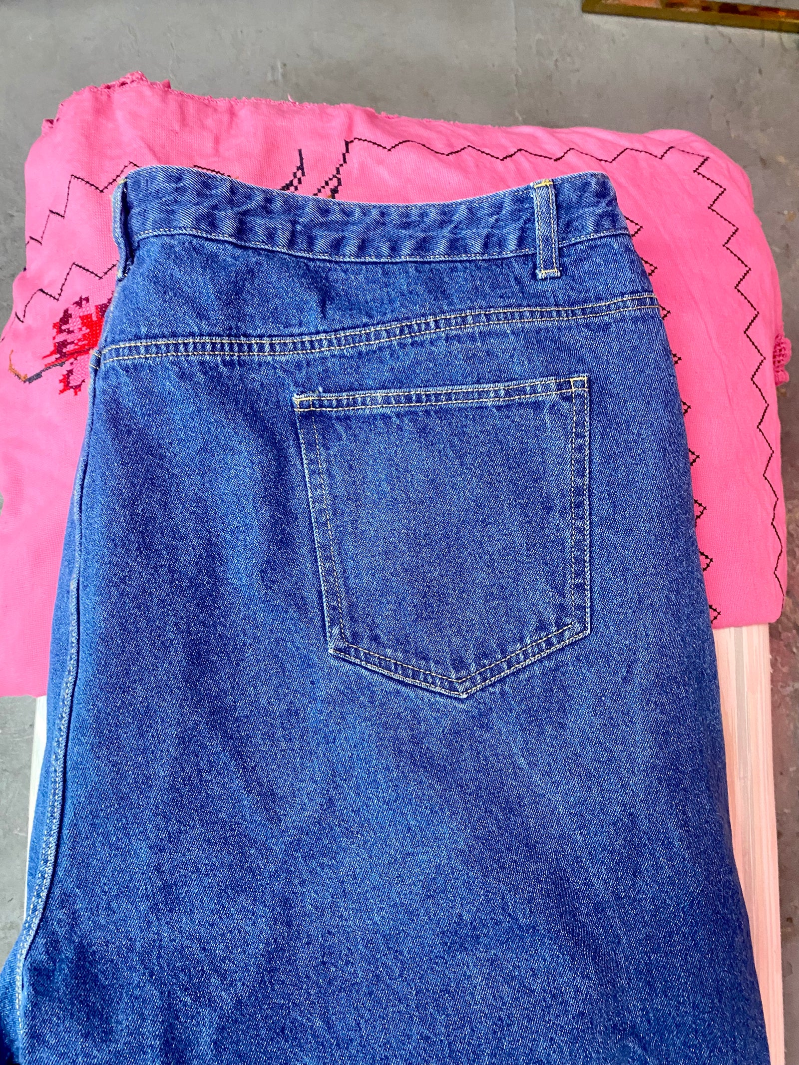 PLT 100% Cotton Mom Jeans