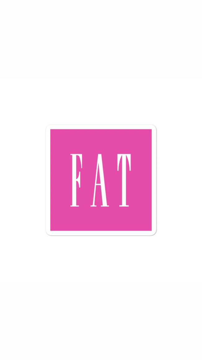 Fat, Inc Sticker in Pink