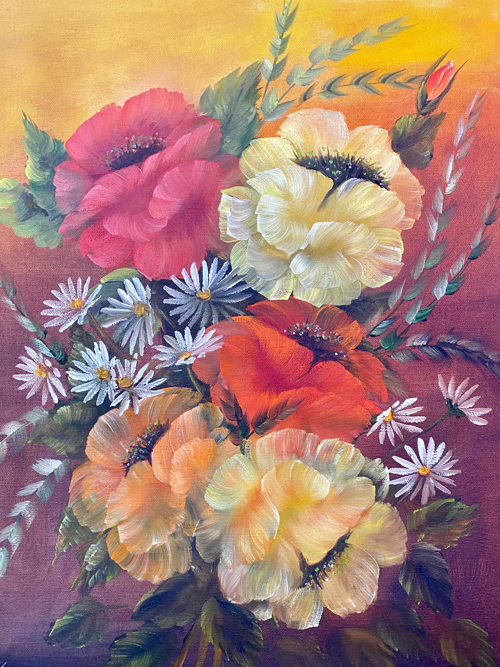 1970’s Floral Painting