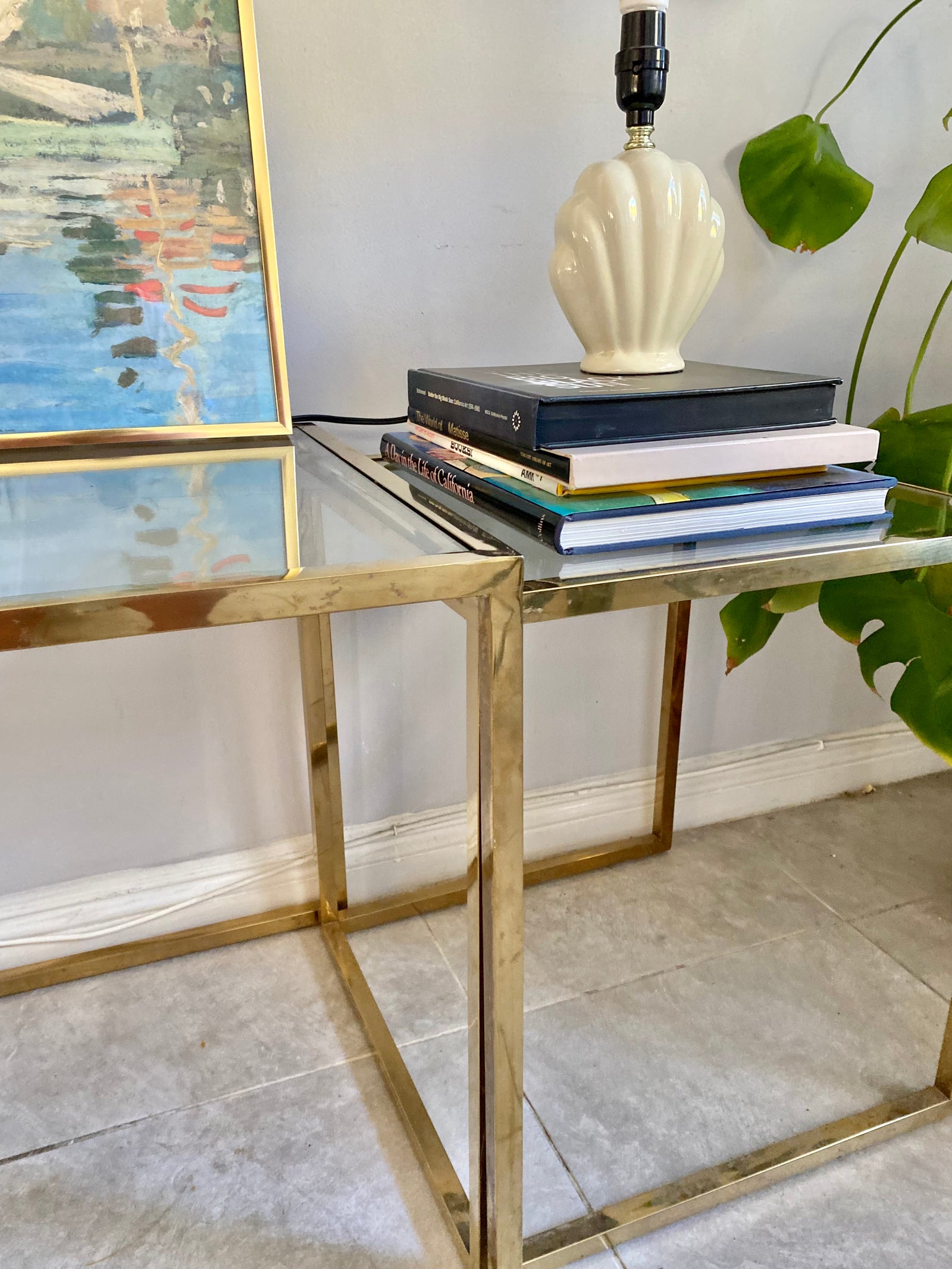Nesting Gold and Glass Side Tables - Locals Only