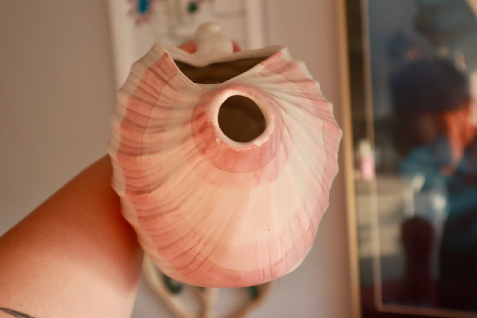 Vintage  Coastal Seashell Pitcher - Locals Only