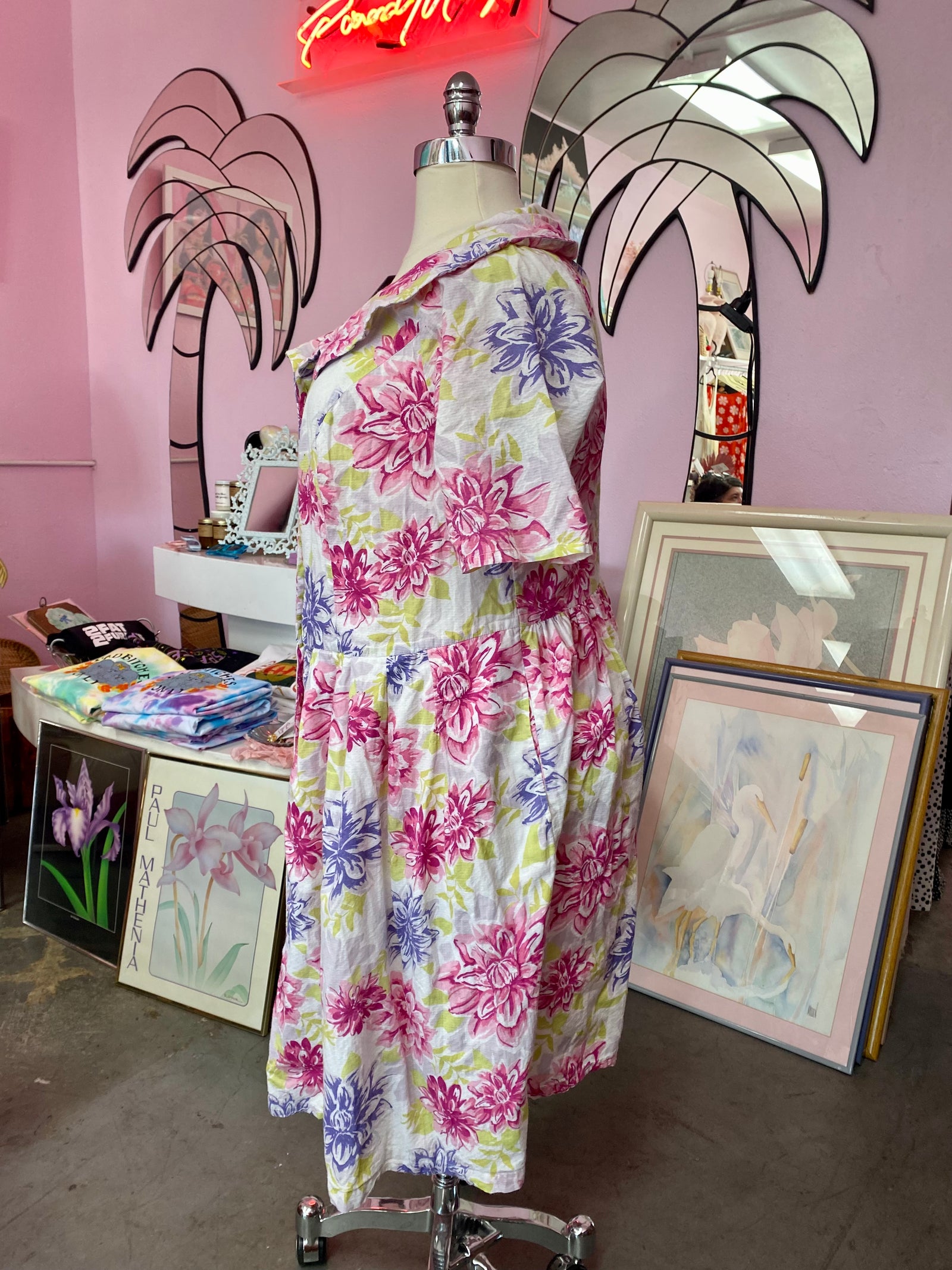 Neon Mum Cotton Dress by Eshakti