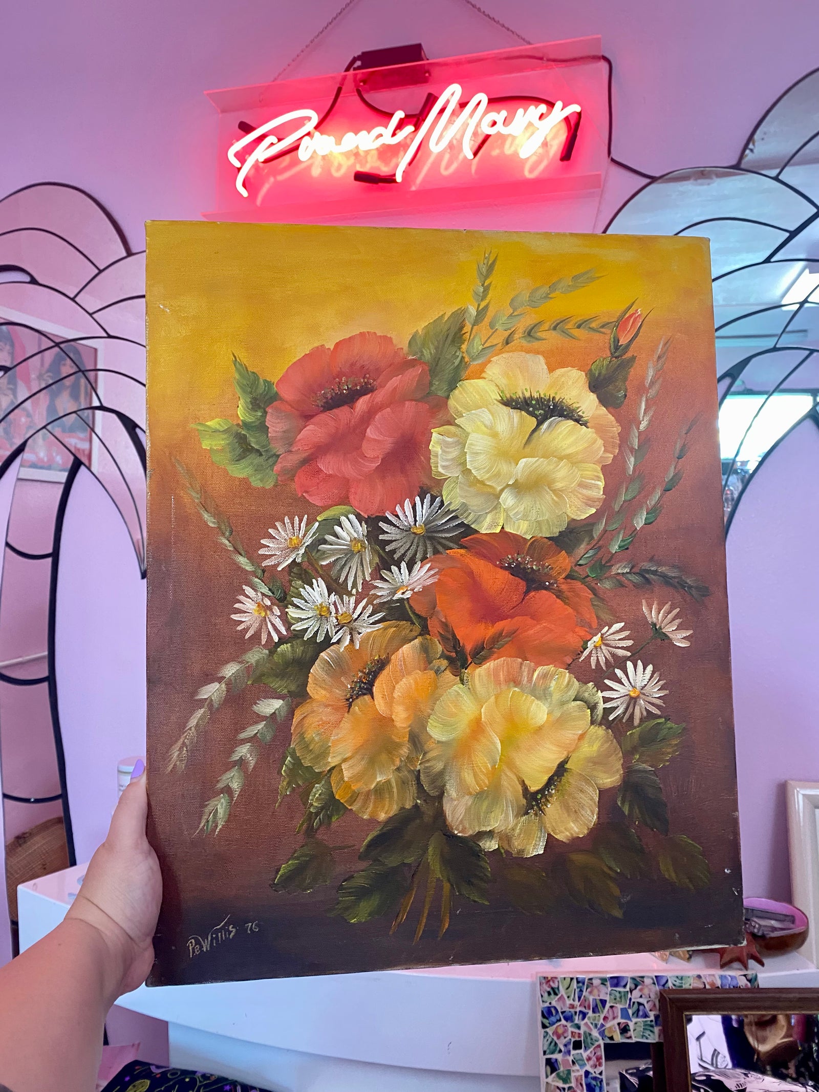 1970’s Floral Painting