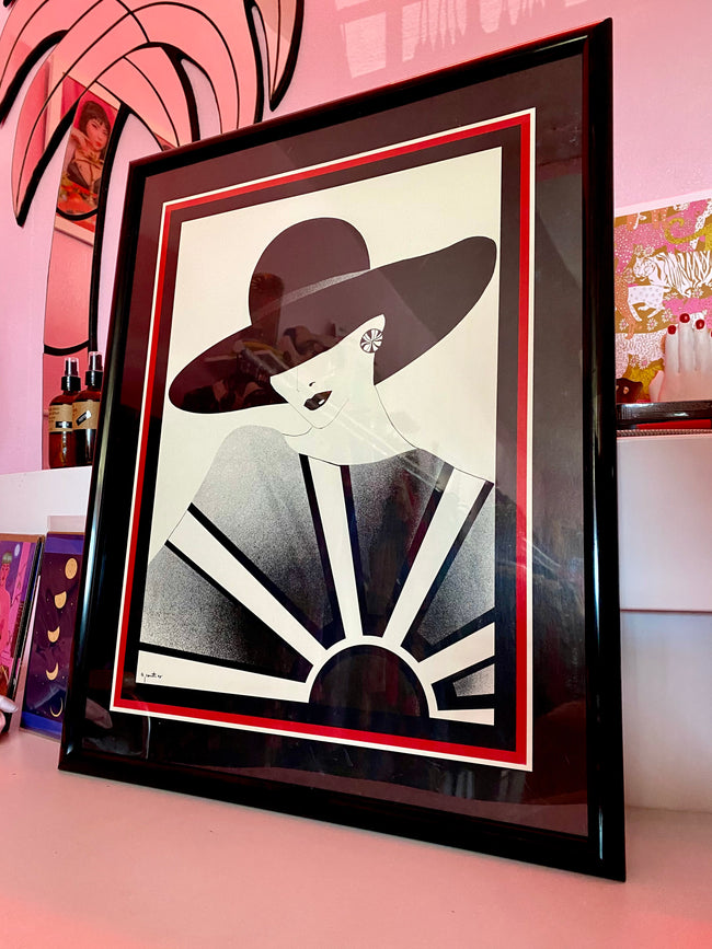 Large 80’s Framed Print - Locals Only