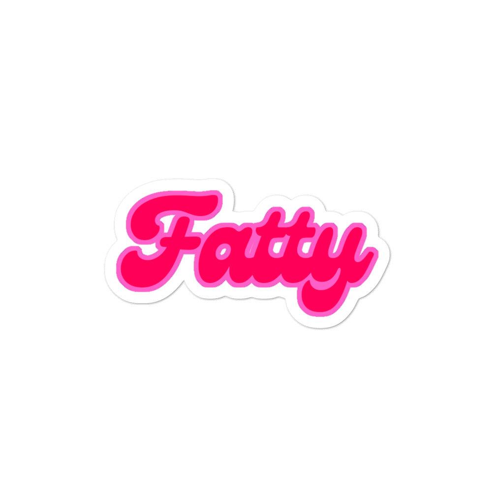Fatty Vinyl Sticker